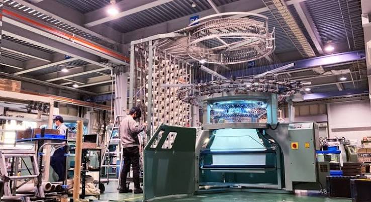 Knitwear production floor